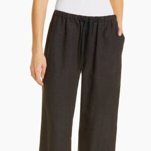 Vince Tie Front Pull On Pants, Black